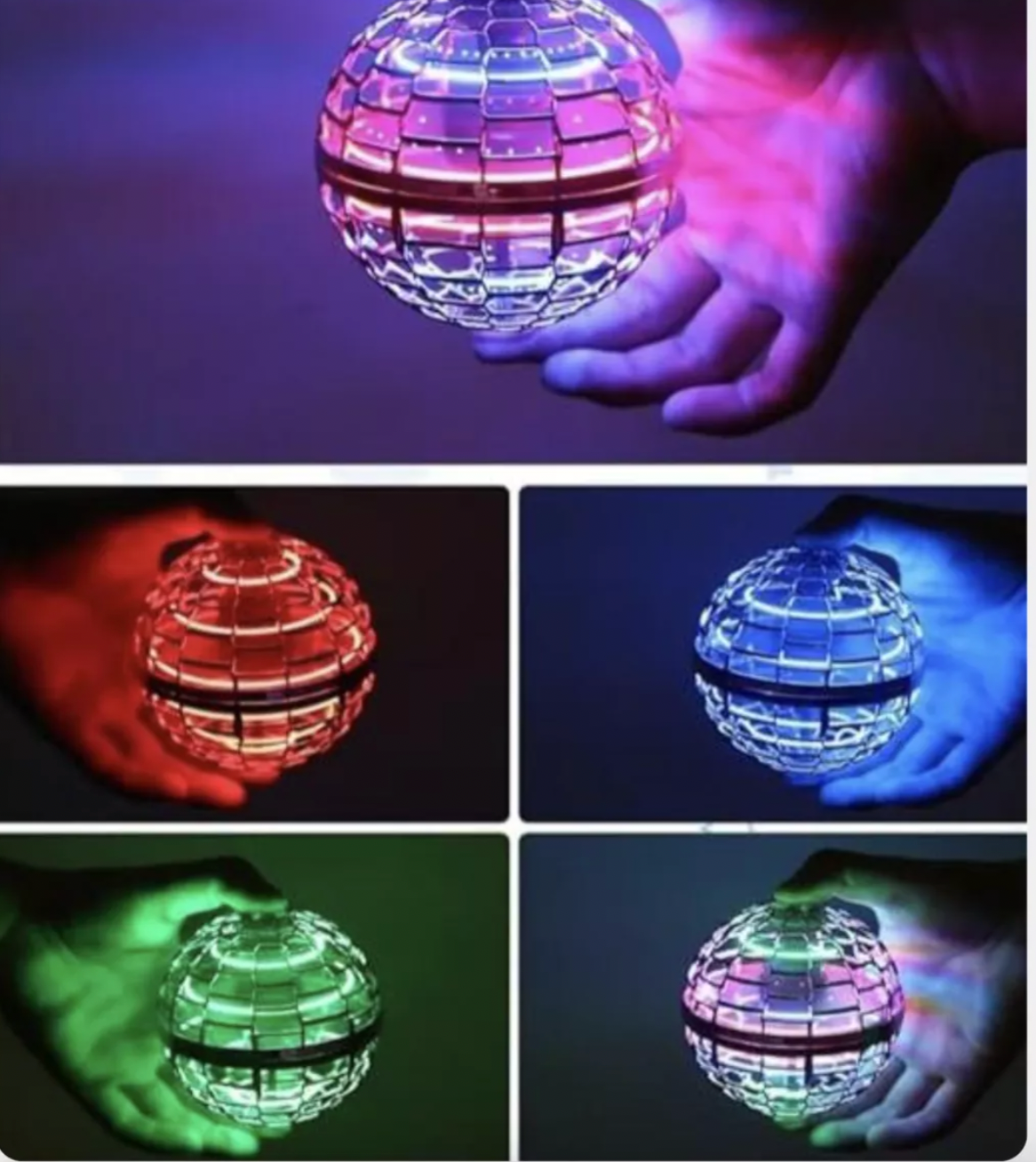 Pelota Voladora Con Luz Led